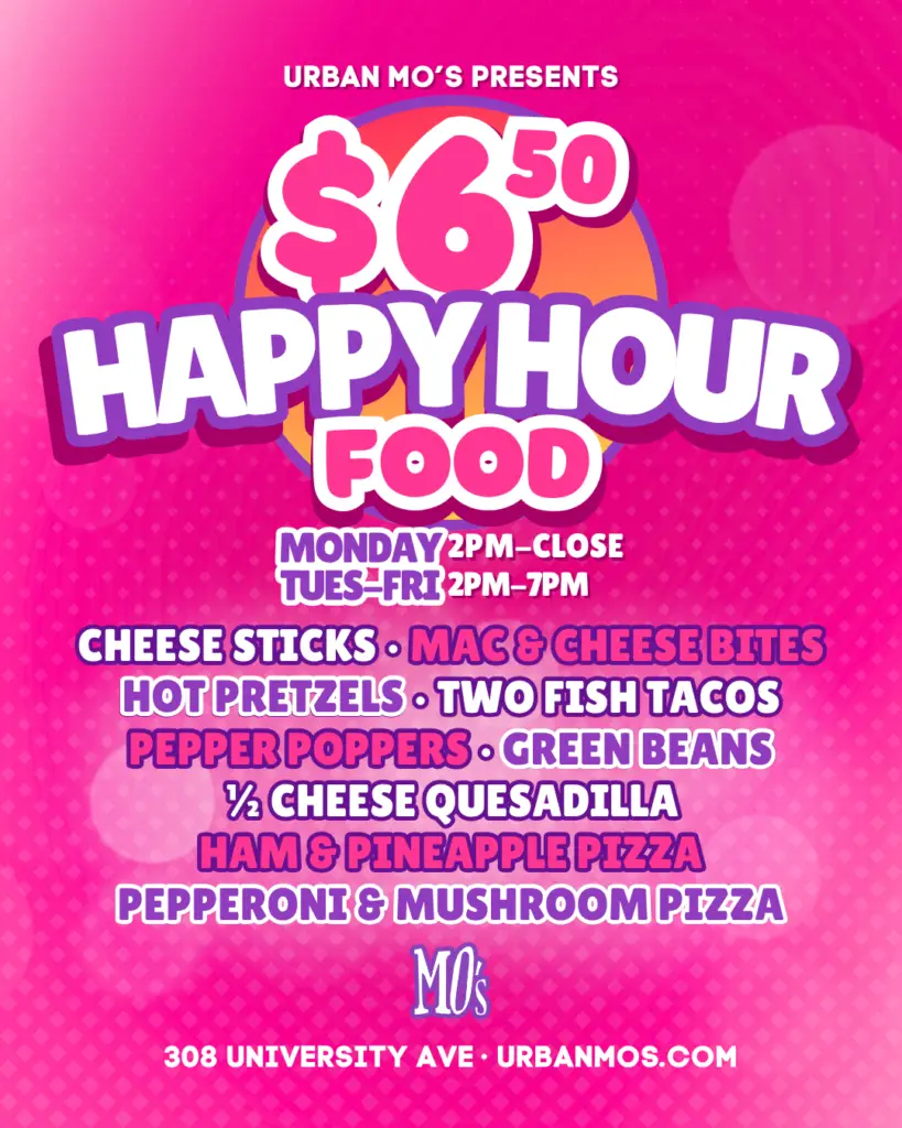 $6.50 Happy Hour Food