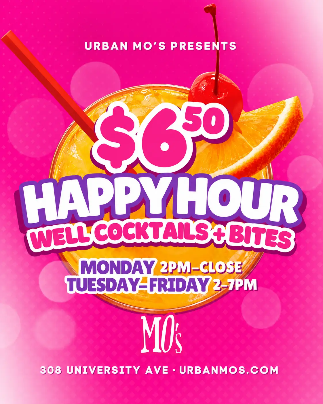 $6.50 Happy Hour