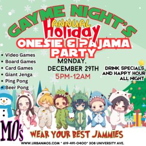 Onesie & Pajama Party - Gayme Night