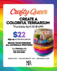 Crafty Queer: Colorful Terrarium Craft Night