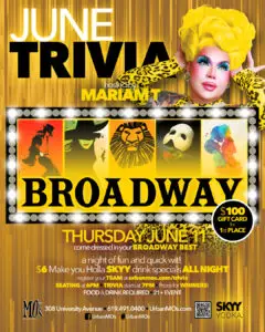 Broadway Trivia with Mariam T!