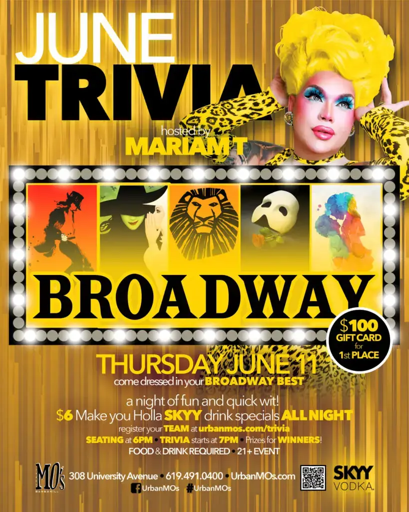 Broadway Trivia with Mariam T!