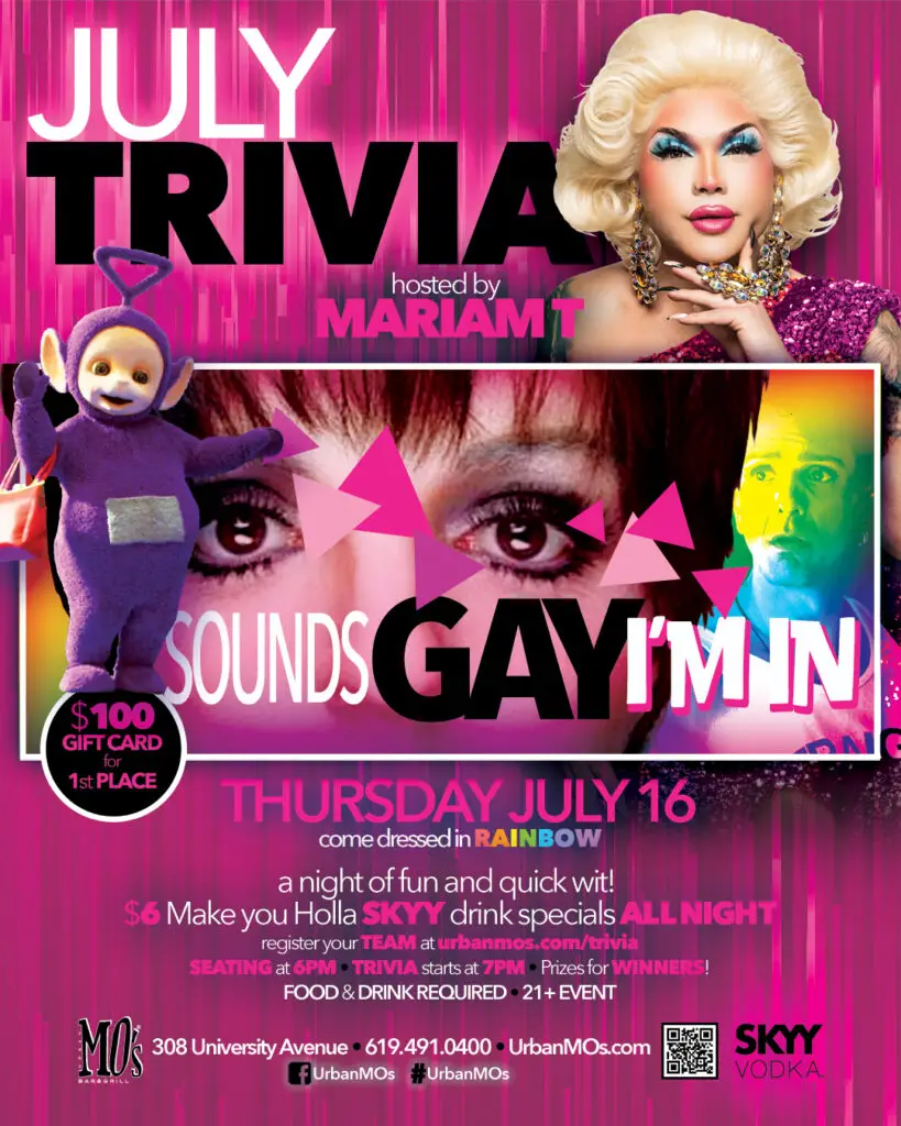 "Sounds Gay I'm In!" Trivia with Mariam T!